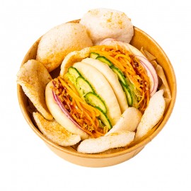  Bao ar kraukšķīgo vistu un saldskābo mērci